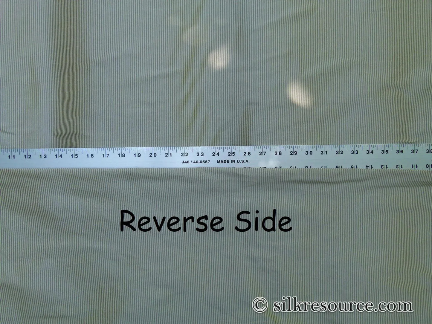 By Yard CORAGGIO Brown Espresso Cream Silk Taffeta Heavy Stripe Reversible MSRP USD 300+/Y