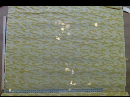 By Yd Gp & j Baker Clouds Gold Yellow Blend Chinoiserie Reversible Damask Cotton MSRP USD 148/y