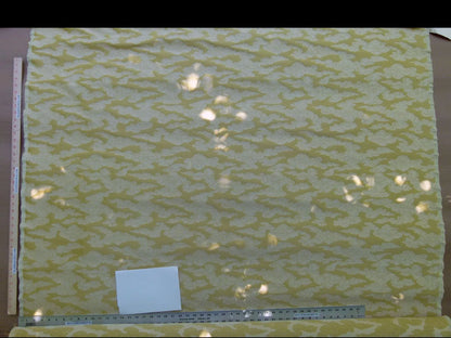 By Yd Gp & j Baker Clouds Gold Yellow Blend Chinoiserie Reversible Damask Cotton MSRP USD 148/y