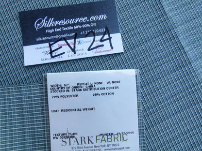 20 EV24 27"x27" Square Scalamandre Texture Plain Blue Stripe