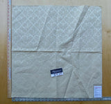 26 EV24 27"x27" Square Scalamandre VERONA PASSE PARTOUT Biscuit Damask 100% Cotton Beige