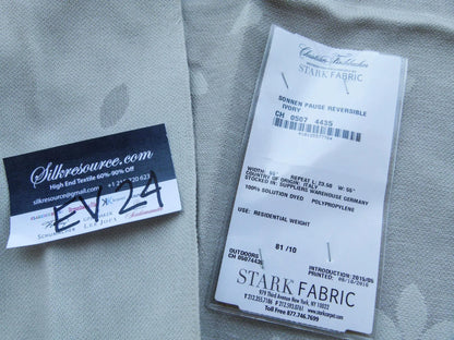 37 EV24 1.2 yard x55"Wide Scalamandre Sonnen Pause Reversible Ivory Floral Geometric MSRP USD258