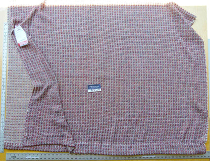 43 EV24 2.4 yard Scalamandre ALEXANIA BRICK Sheer 100% Polyester Red Texture