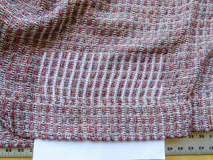 43 EV24 2.4 yard Scalamandre ALEXANIA BRICK Sheer 100% Polyester Red Texture