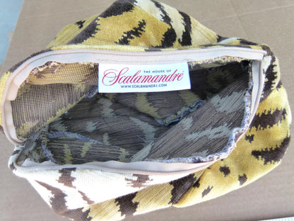 Pillow Case only Scalamandre Tigre Velvet Handmade in US Sphere
