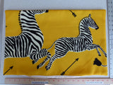 Pillow Case only Scalamandre Zebra Outdoor Lumbar Yellow Black 22x14" MSRP USD 259 (#2)