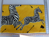 Pillow Case only Scalamandre Zebra Outdoor Lumbar Yellow Black 22x14" MSRP USD 259 (#4)