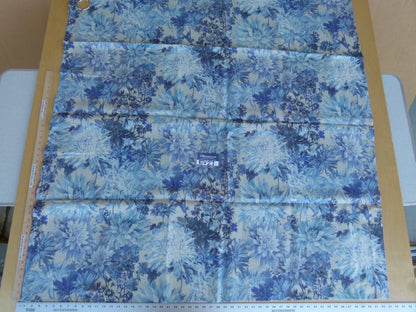 9 EV27 53" X 53" Scalamandre Grey's Flower Garden Blues MSRP USD 324