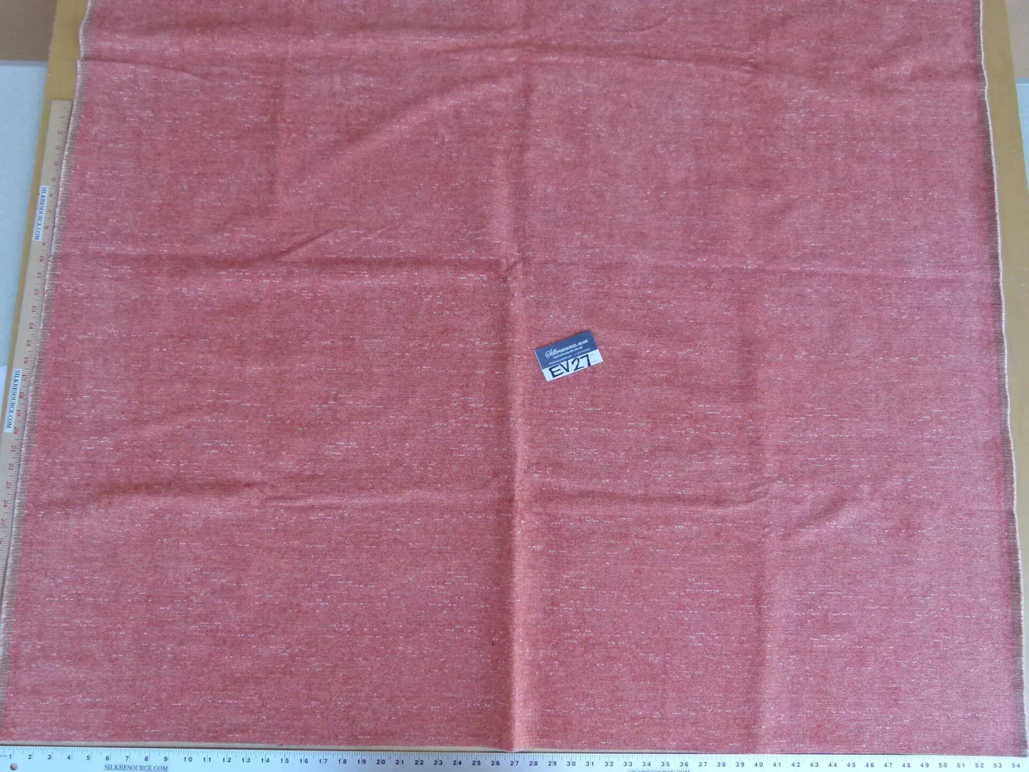 13 EV27 1.5yd x 56"wide Scalamandre Thomas Coral Linen Chenille Viscose, Polycotton Pink MSRP USD 192/y
