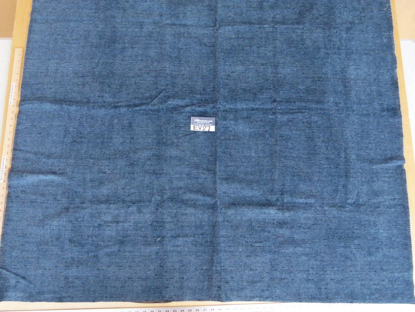 14 EV27 1.5yd x 56"wide Scalamandre Thomas Blue Linen Chenille Viscose, Polycotton Pink MSRP USD 192/y