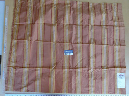 18 EV27 2.1yd x 48″wide Scalamandre GRANVILLE STRIPE GINGER Silk Stripe Pink Gold