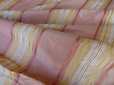 18 EV27 2.1yd x 48″wide Scalamandre GRANVILLE STRIPE GINGER Silk Stripe Pink Gold