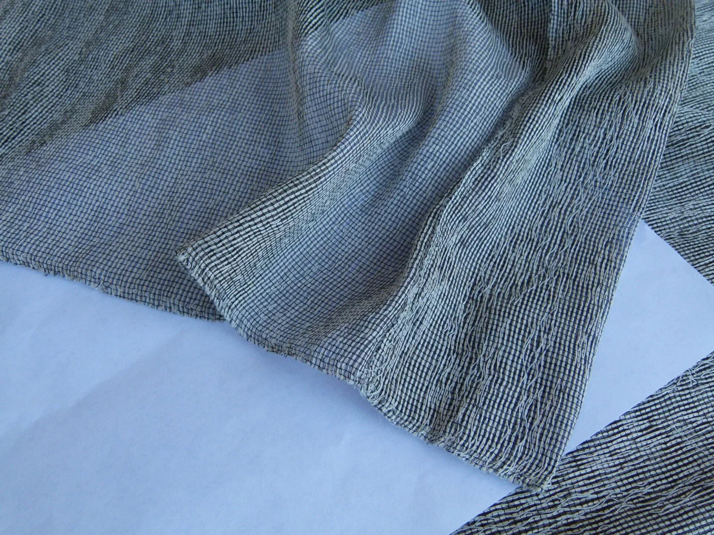 20 EV27 2.1yd x 46" Wide Scalamandre Untitled Sheer Charcoal Abstract Texture MSRP USD 392/y