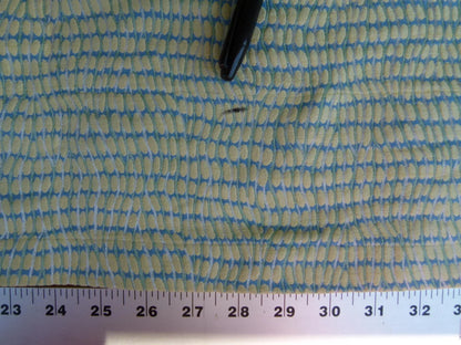 32 EV27 33" X 54″ Wide Scalamandre River Stones Lemon Small Jacquard Yellow Dots Circle MSRP USD 222