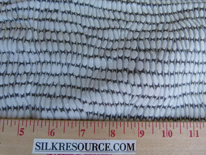 33 EV27 33" X 54"wide Scalamandre River Stones White Wash Small Jacquard White Dots Circle MSRP USD 222