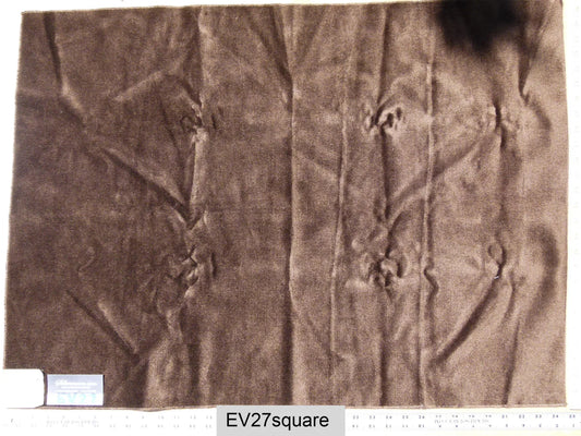 Scalamandre Solid Brown Blending Silk and Mohair - 27 Inches x 35 Inches Square