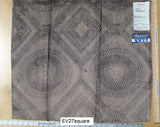 Scalamandre Fonthill Via Tornabuoni Mocha Cut Velvet Diamond Ogee Brown - Square 26"x26"
