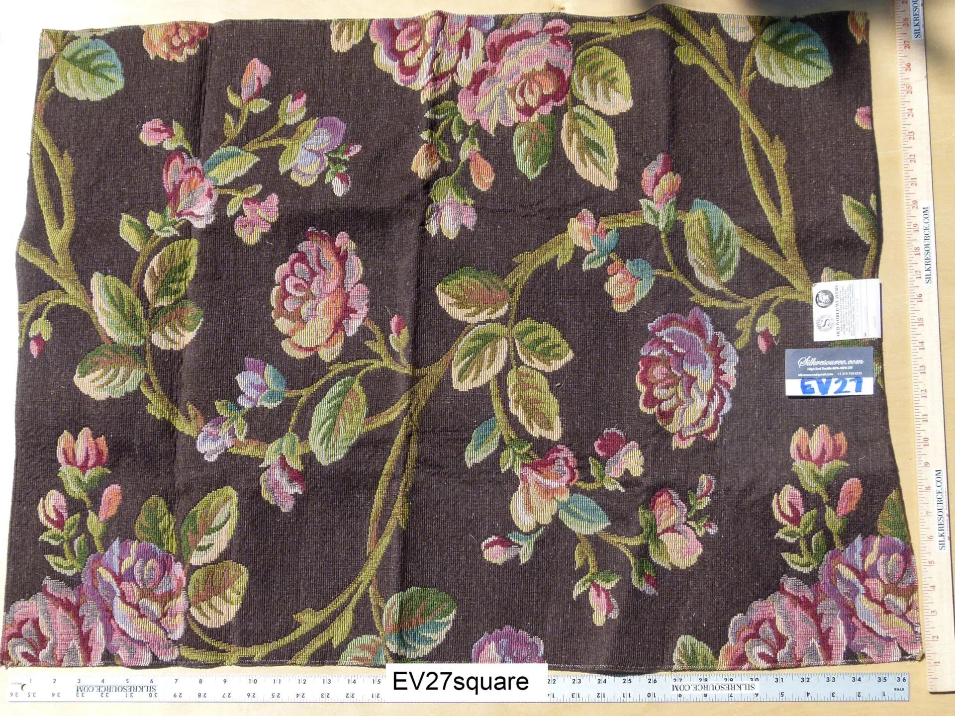 Scalamandre Old World Weavers Gobelin Louvre Cotton - Brown