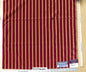 Scalamandre LELIEVRE Paris Casaque Rouge Stripe Cut Velvet Red and Beige - Square