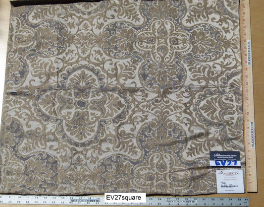 Scalamandre ALDECO Legend Taupe Damask - Brown/Square 26"x26"