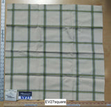 Scalamandre Thomas Dare at Fonthill Rhumba Tangerine/Brown Square Pattern Cream - 26" x 26" Square