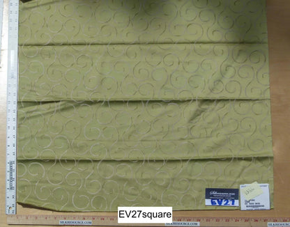 Scalamandre Old World Weavers La Spiro Lime Contemporary Olive Green - Square 26"x26"