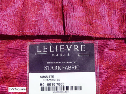 Scalamandre LELIEVRE Paris Auguste Framboise Solid Red - 22"x26" Square