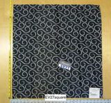 Scalamandre Old World Weavers La Spiro Graphic Black and White - Square