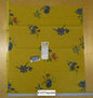 Scalamandre Old World Weaver Nocturne Gold Flower on Blue - Square 33" x 29"