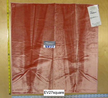 Scalamandre Old World Weavers Velluto Silk Coral Pink - Square 26" x 26"