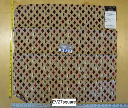 Scalamandre LELIEVRE Paris Calisson Caramel Cut Velvet Diamond Brown - Square