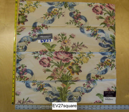 Scalamandre Tassinari &amp; Chatel Adelaide Fond Creme Floral White - Square MSRP US 2000+/Y
