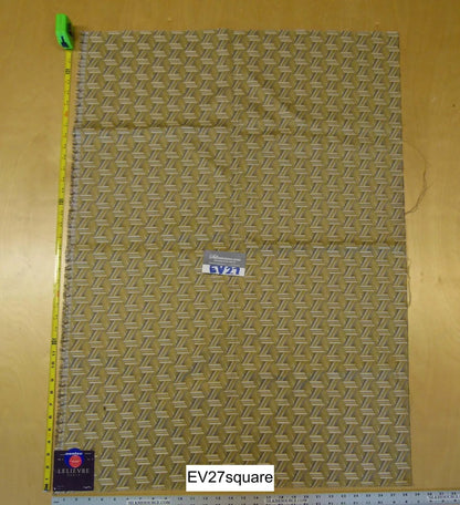 Scalamandre Lelievre TRIBU M1 PAILLE Yellow Polyester Geometric Graphic - Square, 1 Yard x 28 Inches Wide