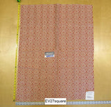 Scalamandre ALDECO Beja Spicy Orange Small Jacquard Geometric - Square 35" x 27"