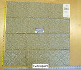 Scalamandre Grey Watkins Charing Cross Tranquil Blue Brown Silk Lampas - Square