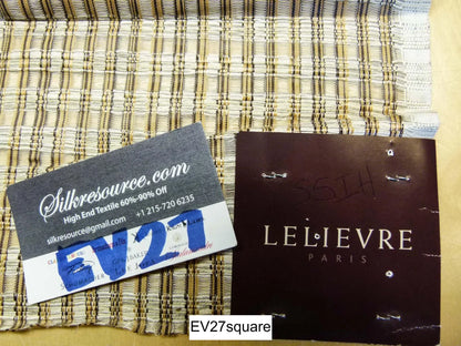 Scalamandre Lelievre Canuculle - Paille Outdoor Yellow Small Scale - Square