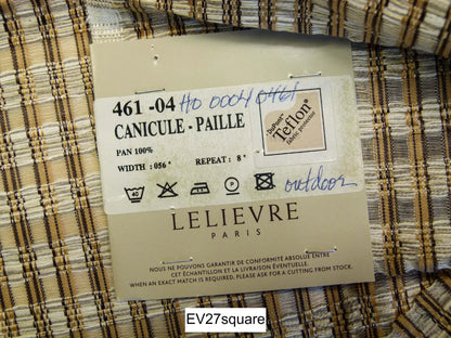 Scalamandre Lelievre Canuculle - Paille Outdoor Yellow Small Scale - Square