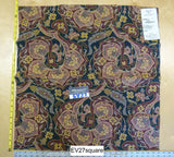 Scalamandre Watkins Botanical Foliage In Dardanelles Stone/Aubergine - Square