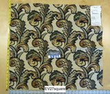 Scalamandre Grey Watkins Amadeus Green Cotton Botanical - Square