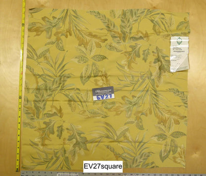 Scalamandre Old World Weavers Foliage Green Gold Tree Foliage - Square 26 Inches x 27 Inches