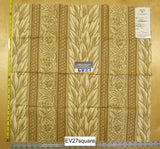 Scalamandre Grey Watkins Sweet Leilani Stripe Beige Brown - Square