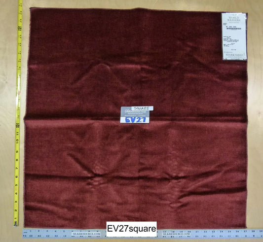 Scalamandre Old World Weavers Sable Port Mohair Deep Red - Square