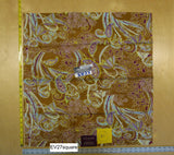 Scalamandre Old World Weavers Paisley in Red Pink Albus Mordore - Square 26"x26"