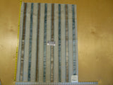 Scalamandre Old World Weavers Tai Lao Mist Ikat Stripe Velvet in White, Blue and Gray - 35x27 Inches Square