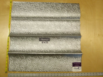 Scalamandre Lelievre Paris Clin D'Oeil Collection Zinc Aluminum Faux Leather Gray - 24x24 Inches Square