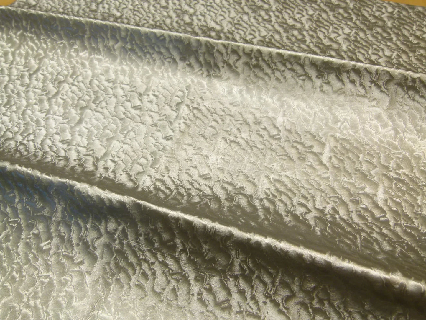 Scalamandre Lelievre Paris Clin D'Oeil Collection Zinc Aluminum Faux Leather Gray - 24x24 Inches Square