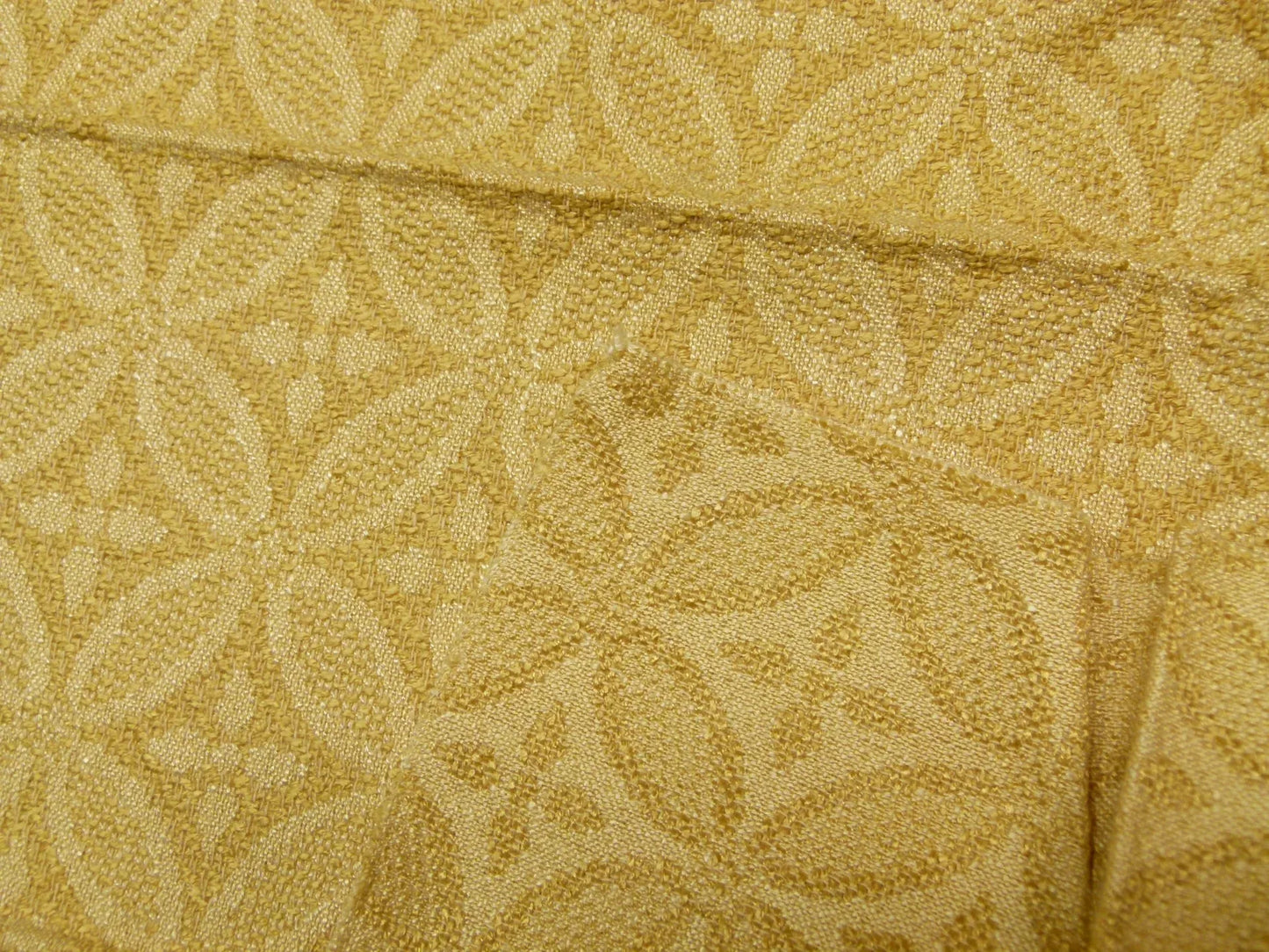 Scalamandre Old World Weavers Kalia Butter Small Jacquard Yellow - Square