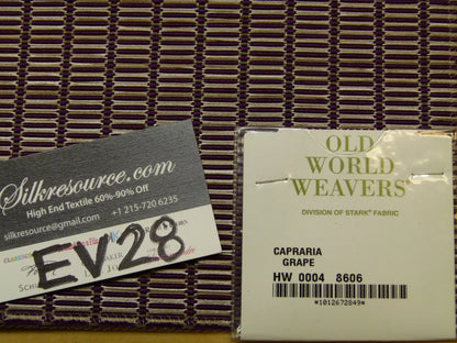 Scalamandre Old World Weavers Capria Grape Plains Texture Purple - Square