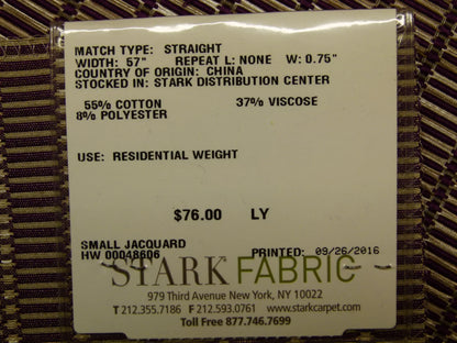 Scalamandre Old World Weavers Capria Grape Plains Texture Purple - Square