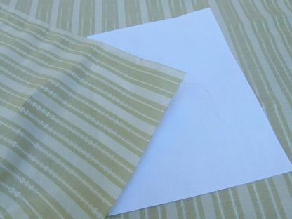 by yard Scalamandre Old World Weavers Helsey Spring Green White Silver Linen Silk Iridescent Stripe MSRP USD 296/Y